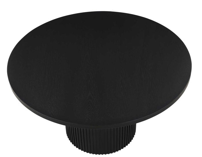 Colvin 52 inch Round Dining Table & Chairs, Black
