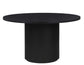 Colvin 52 inch Round Dining Table & Chairs, Black