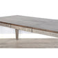 Homestead Hills Dark Brown Grey Extension Dining Table