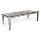 Homestead Hills Dark Brown Grey Extension Dining Table