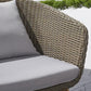 Grayton 4-Piece Wicker Patio Conversation Set with Gray Cushions