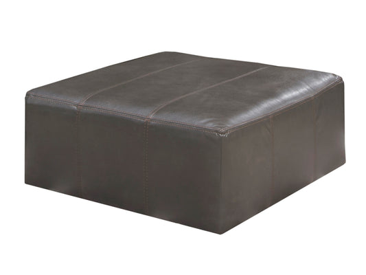 Denali Top Grain Leather/Leather Match Ottoman