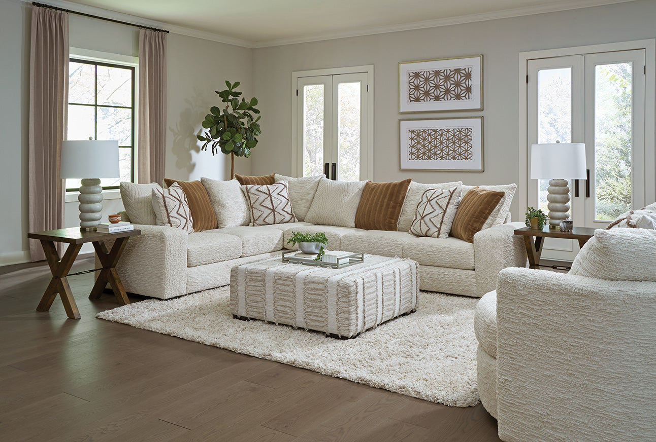 0572 2pc sectional & Accent Ottoman