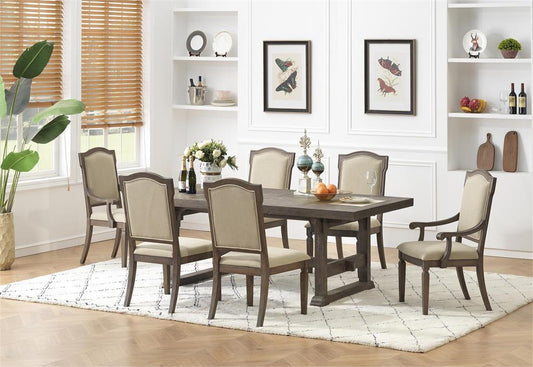 Sussex Russet Brown Dining Table & Chairs