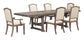 Sussex Russet Brown Dining Table & Chairs