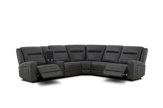 6222 6pc Power Reclining Sectional