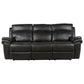 H317 Logistics Manual Reclining Sofa with Drop Down Table in Black