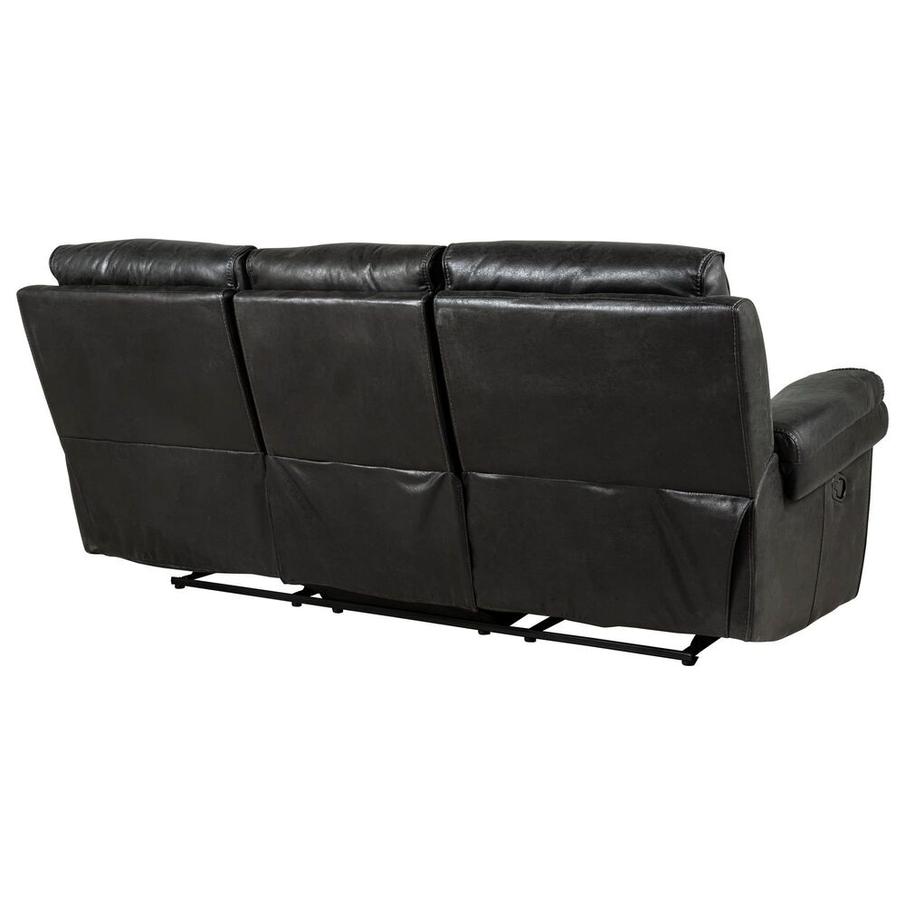H317 Logistics Manual Reclining Sofa with Drop Down Table in Black