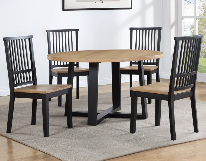 Magnolia 54-inch Round Dining Table & Chairs