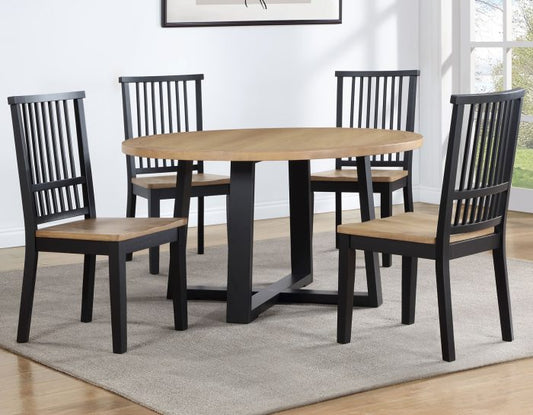 Magnolia 54-inch Round Dining Table & Chairs