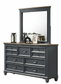 Allis Bed, Dresser, Mirror, Chest & Nightstands