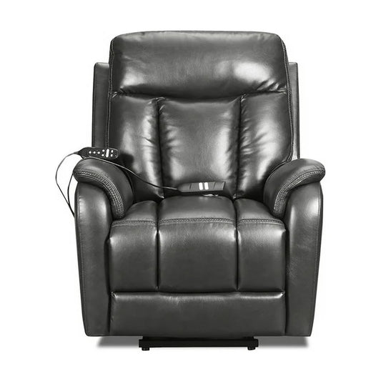 Jamey Charcoal Dual Power Lift Chair w/ Heat & Massage