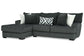 Tweed Gunmetal 2PC With Chaise