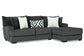 Tweed Gunmetal 2PC With Chaise