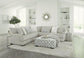 Tweed Silver 2 Piece Sectional (LAF/RAF SOFA & LAF/RAF LOVESEAT)