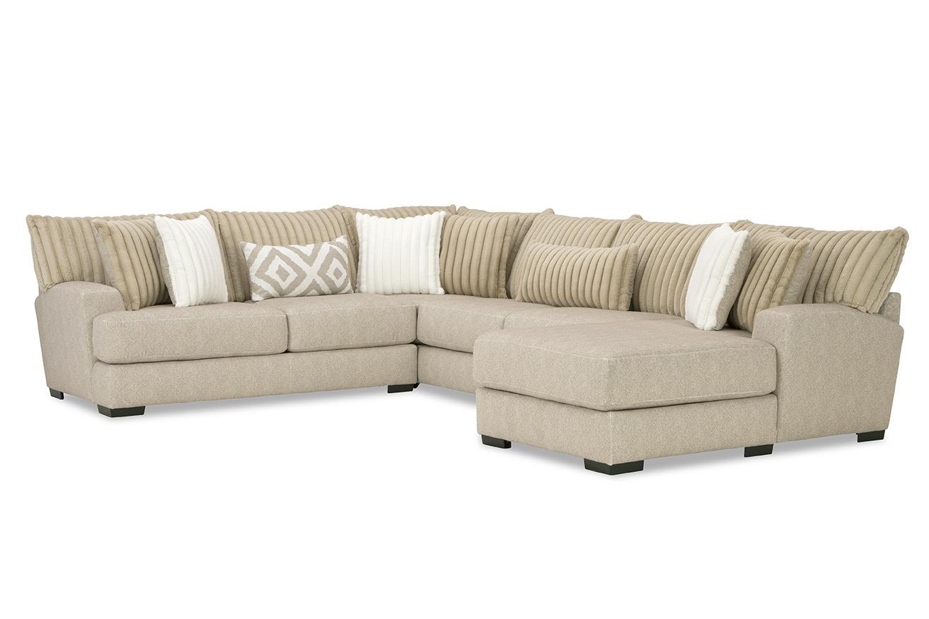 Tweed Toast 3pc Sectional