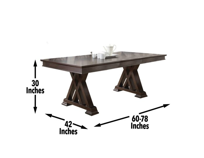 Adrian Table & Side Chairs (60-78 Table Top Size)