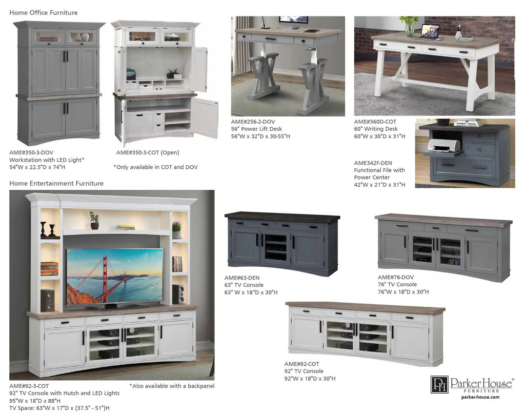 AMERICANA MODERN - COTTON 60" Writing Desk