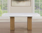 Artemis 70″ Rect White Marble Table, Tan Finish with 4 Brown Velvet Chairs