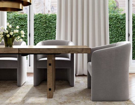 Atmore Dining Table & Upholstered Chairs