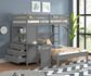 Gray Bunk Bed