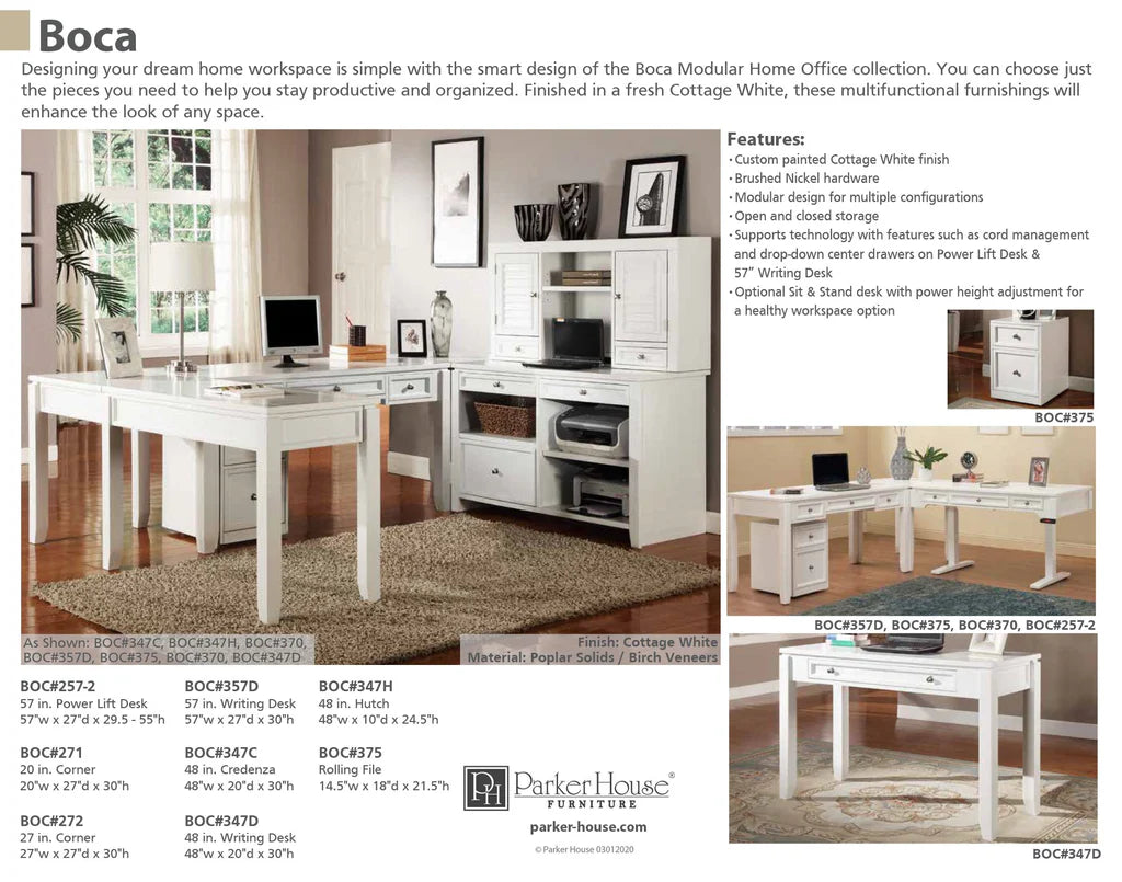 BOCA 57" Writing Desk