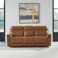 Cooper Camel Leather Power Reclining Sofa & Loveseat