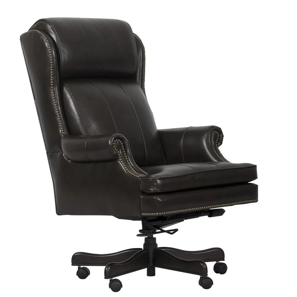 PACIFIC BROWN Leather Desk Chair