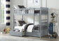 Orion Gray Twin over Twin or Full over Full  bunk bed with Optional Storage