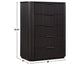 Henry Reeded Queen Bed-King Bed-Chest-Nightstand-Dresser-Mirror Espresso Finish