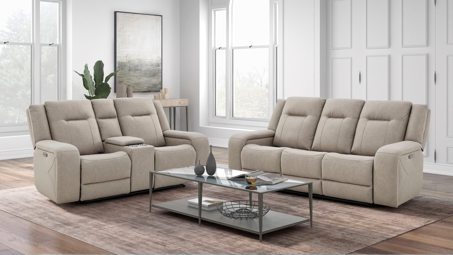 6592 Reclining sofa and loveseat