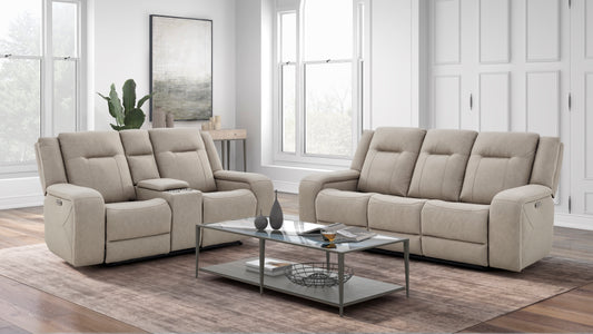 6592 Reclining sofa and loveseat