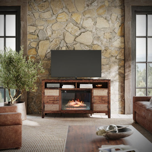 Painted Canyon Electric Fireplace Media Console