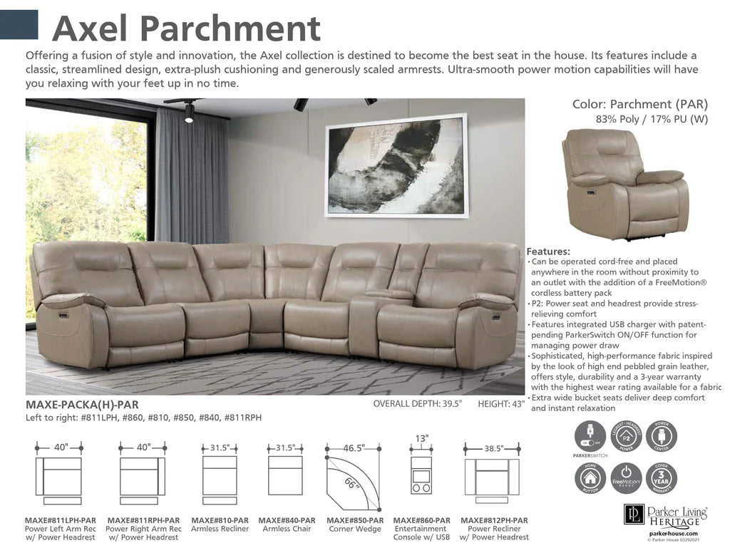 AXEL - PARCHMENT 6PC PACKAGE