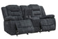 BOLTON - MISTY STORM MANUAL DUAL RECLINING SOFA & LOVESEAT