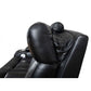 ROYCE BLACK POWER DROP DOWN CONSOLE SOFA & LOVESEAT