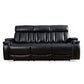 ROYCE BLACK POWER DROP DOWN CONSOLE SOFA & LOVESEAT