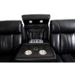 ROYCE BLACK POWER DROP DOWN CONSOLE SOFA & LOVESEAT