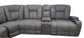 Dual Power Charcoal Sectional