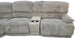 Dual Power Snuggle Gray Reclining Sectional