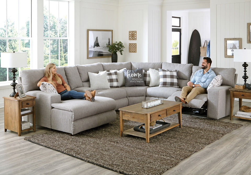 Rockport 6pc Power Reclining Sectional
