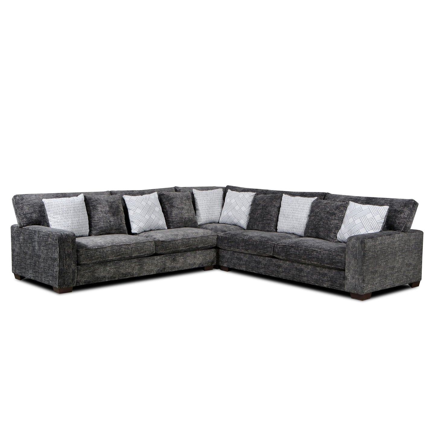 Vault Charcoal 3pc Sectional