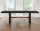 Aubrey Black 78-96″ Dining Table & Chairs (78-96" Table Top w/18-inch Leaf)