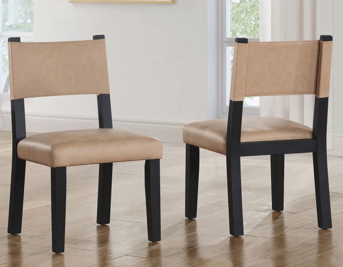 Aubrey Black 78-96″ Dining Table & Chairs (78-96" Table Top w/18-inch Leaf)