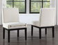 Aubrey Black 78-96″ Dining Table & Chairs (78-96" Table Top w/18-inch Leaf)