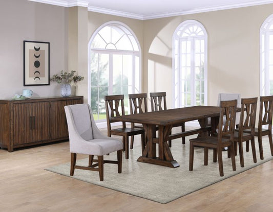 Auburn 7-Piece Dining Set (Table, 2 Arm Chairs, 4 Side Chairs)