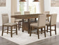 Garland Counter Dining Table & Chairs (60-80" Counter Table with 20" Leaf)