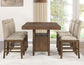 Garland Counter Dining Table & Chairs (60-80" Counter Table with 20" Leaf)