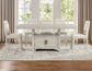 Garland Counter Dining Table & Chairs, Greige Finish (60-80" Counter Table with 20" Leaf)