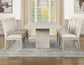 Garland Dining Set, Distressed Greige Finish ( 70 - 88-inch Table Top w/18-inch Leaf)